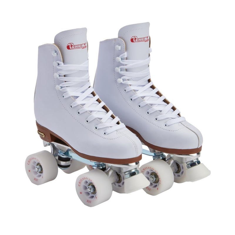 Chicago Skates Chicago Quad Roller Skates for Girls & Boys â€“ Durable, Top Performance Indoor/Outdoor Use or Roller Derby - Classic Deluxe Leather High-Top Boots with 60mm Urethane Wheels & Semi-Precision Bearings - Image 1